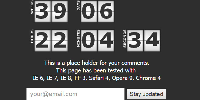jQuery Countdown Plugin